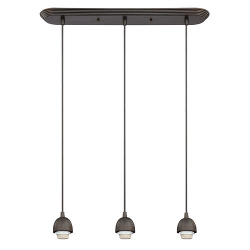 Oil Rubbed Bronze 3 Light Mini Pendant， UL Listed