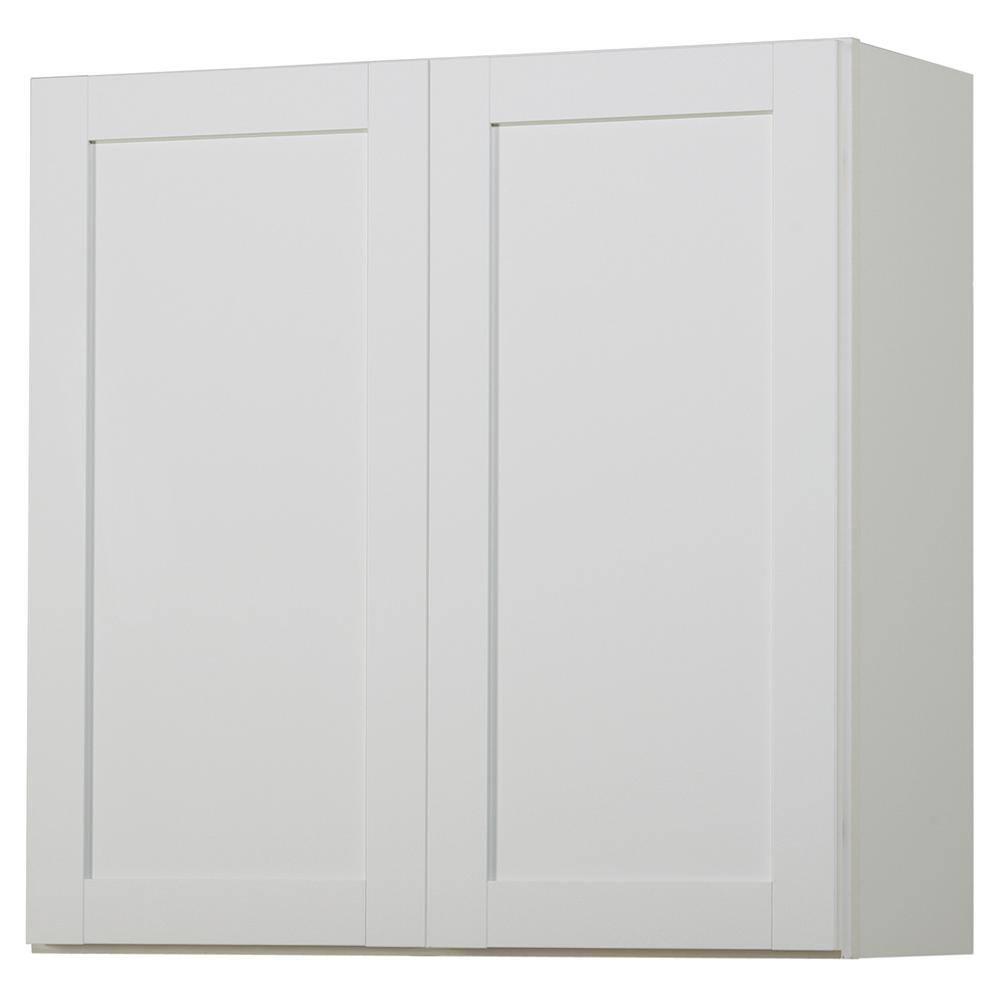 Hampton Bay Westfield Feather White Assembled Wall Kitchen Cabinet (30 in. W x 12 in. D x 30 in. H) F11W3030B