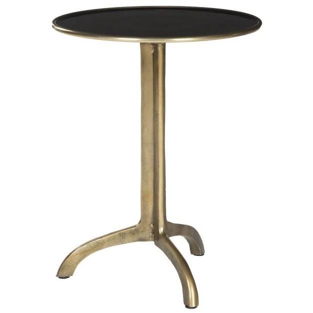 Brent Accent Table Antique Brass Safavieh