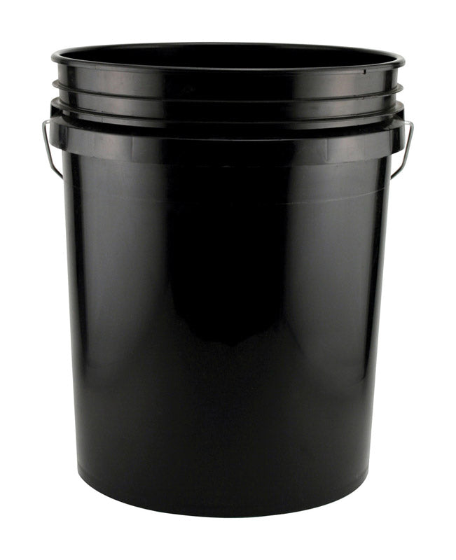 PLASTIC PAIL 5 GAL BLK