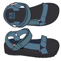 Venice Sandal - Blue Steel