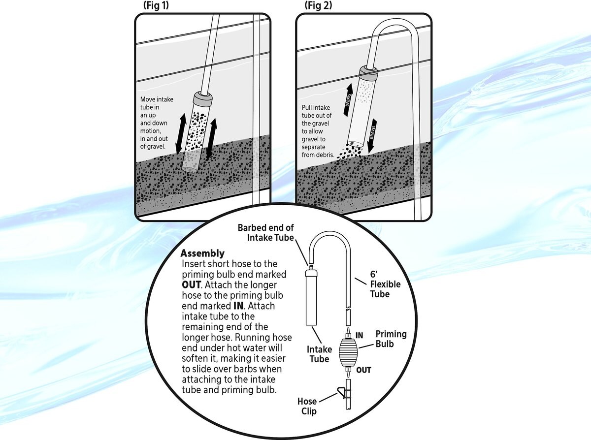 Aqueon Siphon Vacuum with Priming Bulb Aquarium Gravel Cleaner