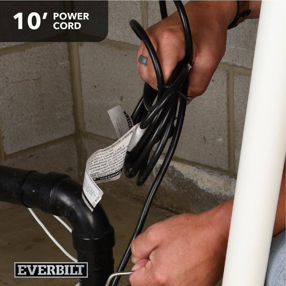 Everbilt 13 HP Cast Iron Sump Pump HDS30