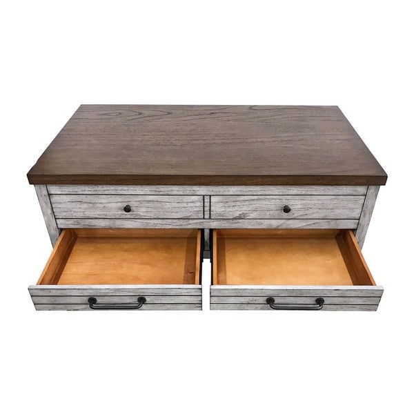 Westbrook Lift Top 2-Drawer Coffee Table