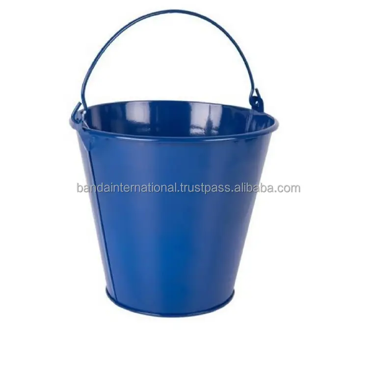 Wholesale Top Quality Galvanised Cute Tree Planters With Handle Farmhouse Decorative Flower Planters Made India