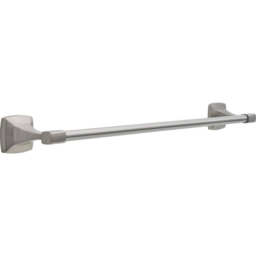 Delta Portwood 24 in. Towel Bar in SpotShield Brushed Nickel PWD24-BN