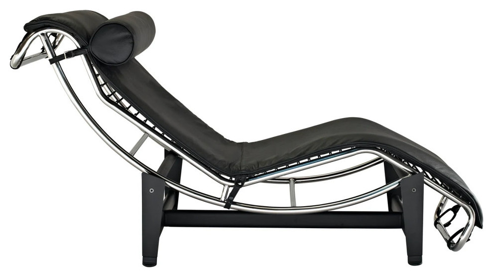 Michael Leather Chaise Lounge   Contemporary   Indoor Chaise Lounge Chairs   by Virgil Stanis Design  Houzz