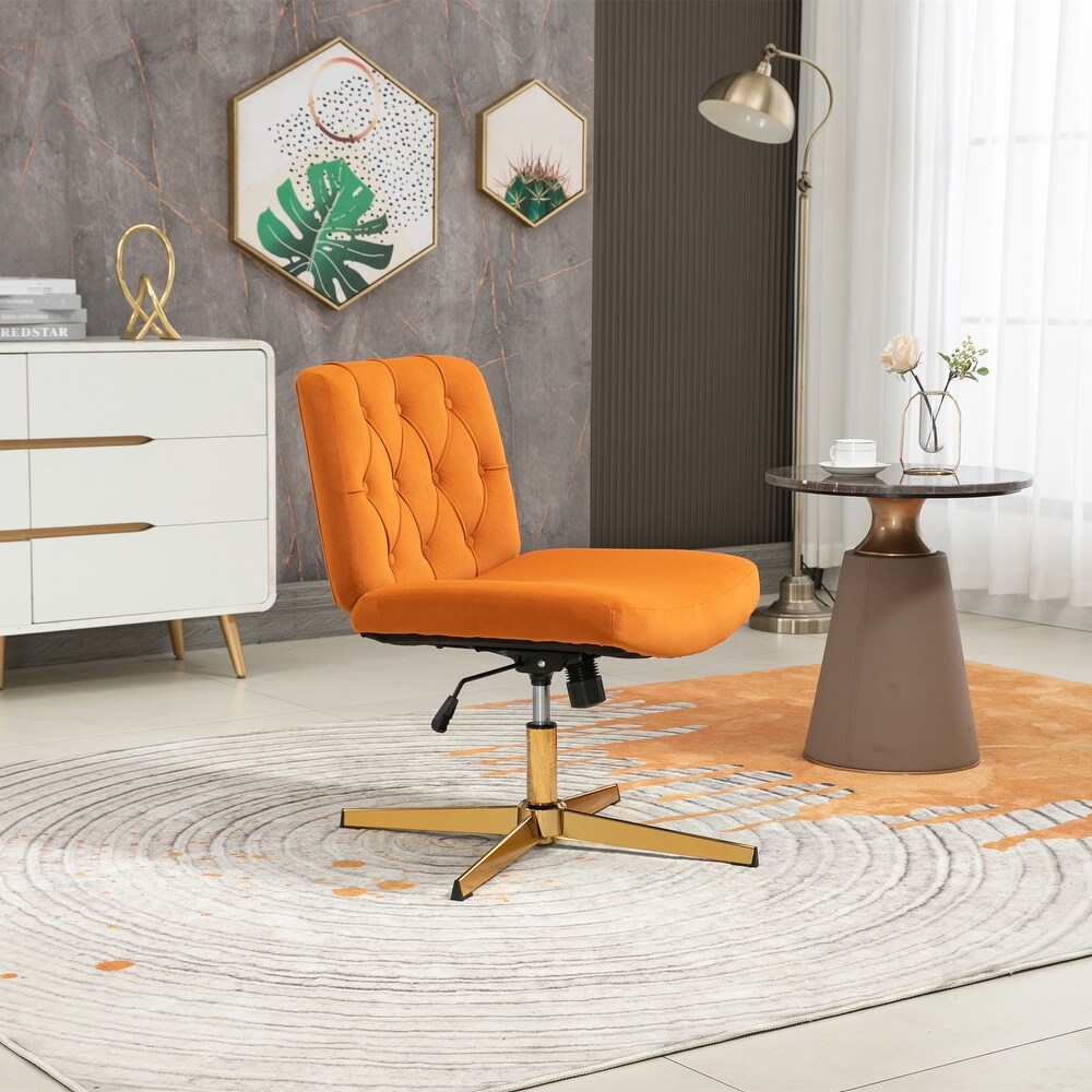 Modern Velvet Adjustable Height Home Office Swivel Desk Chair