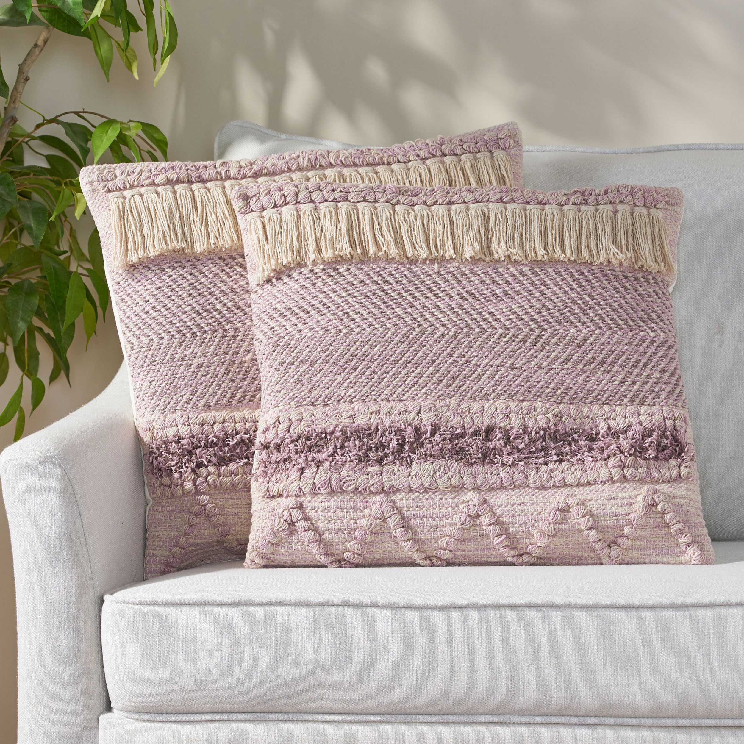 Sakina Hand-Loomed Boho Pillow Cover