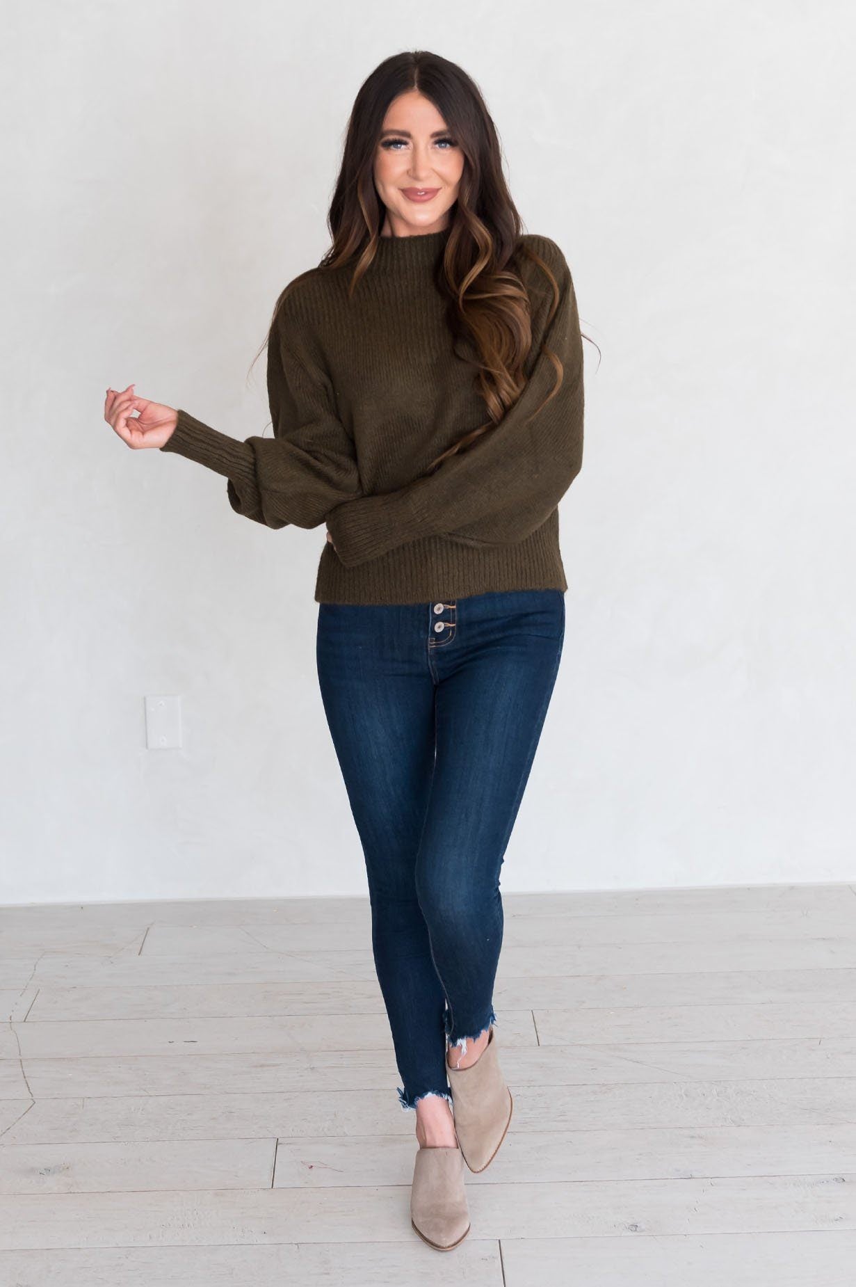 Trendy Basic Modest Turtleneck