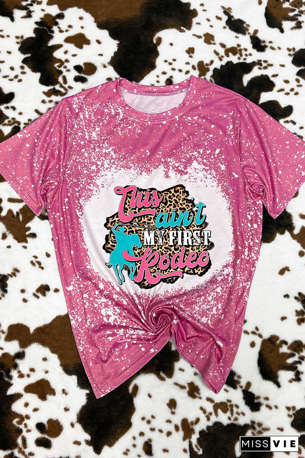 This Ain't My First Rodeo Leopard Graphic Tee Wholesale