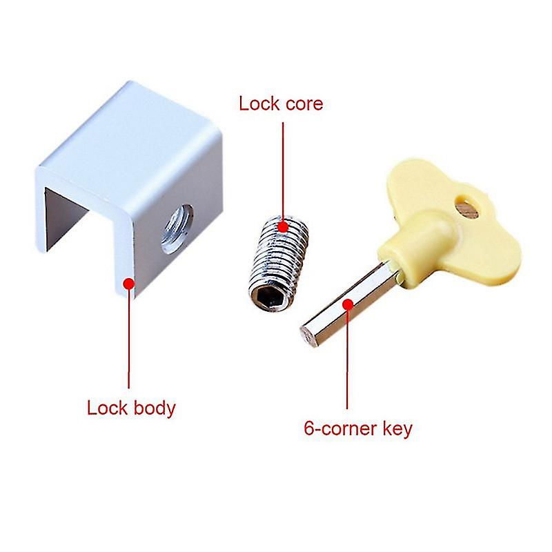 Anti-theft Security Sliding Window Limiter Sash Window Latch Lock Stopper Child Safety Protection