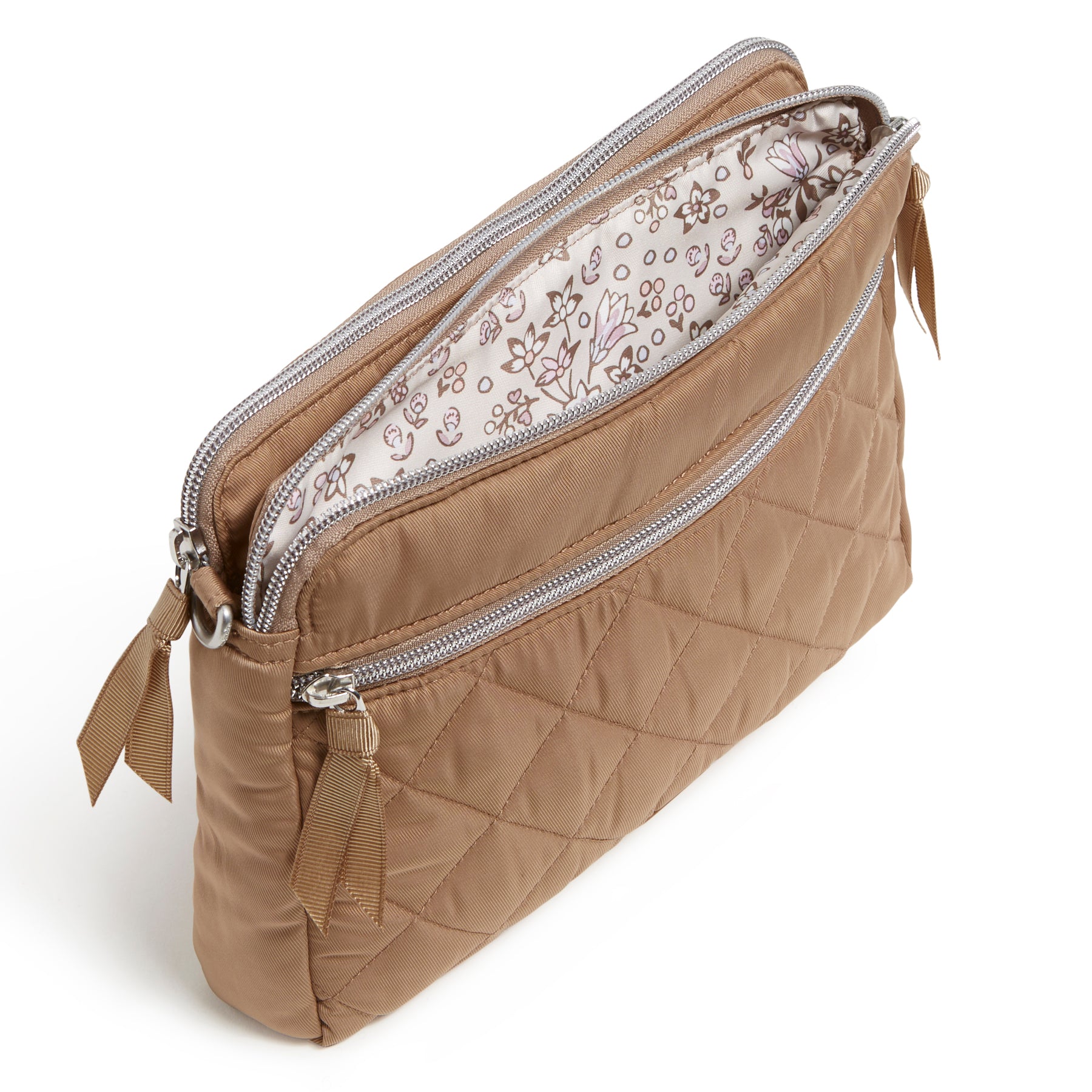 Triple Compartment Crossbody Bag