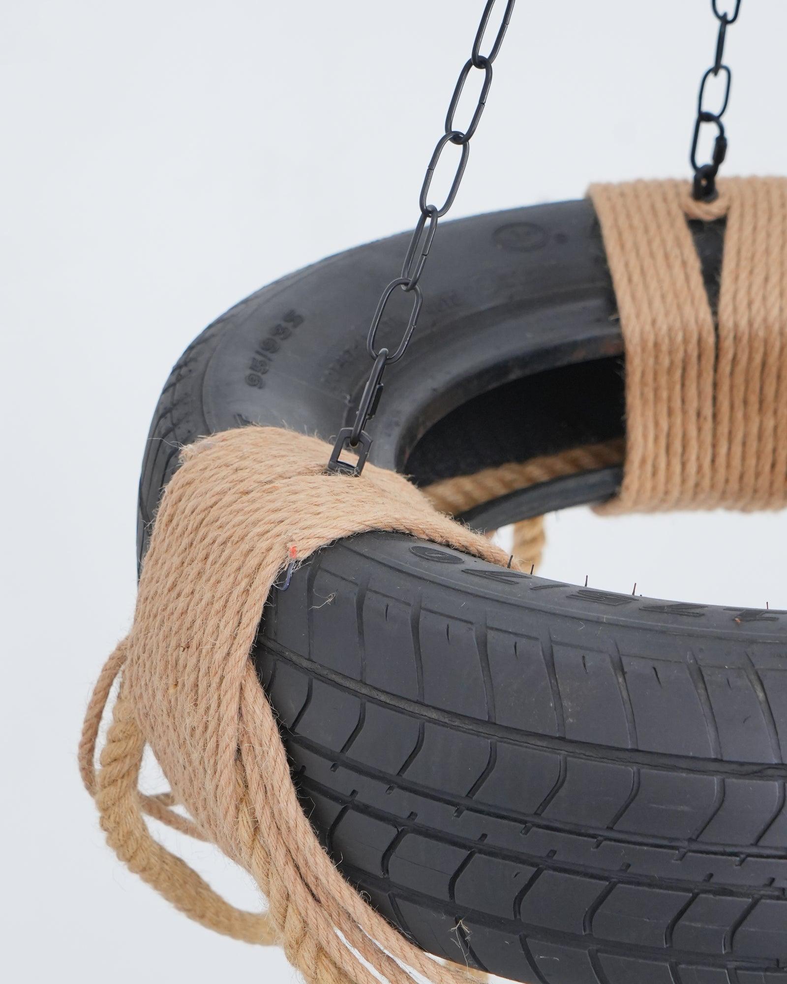 Hemp Rope Industrial Tire Chandelier