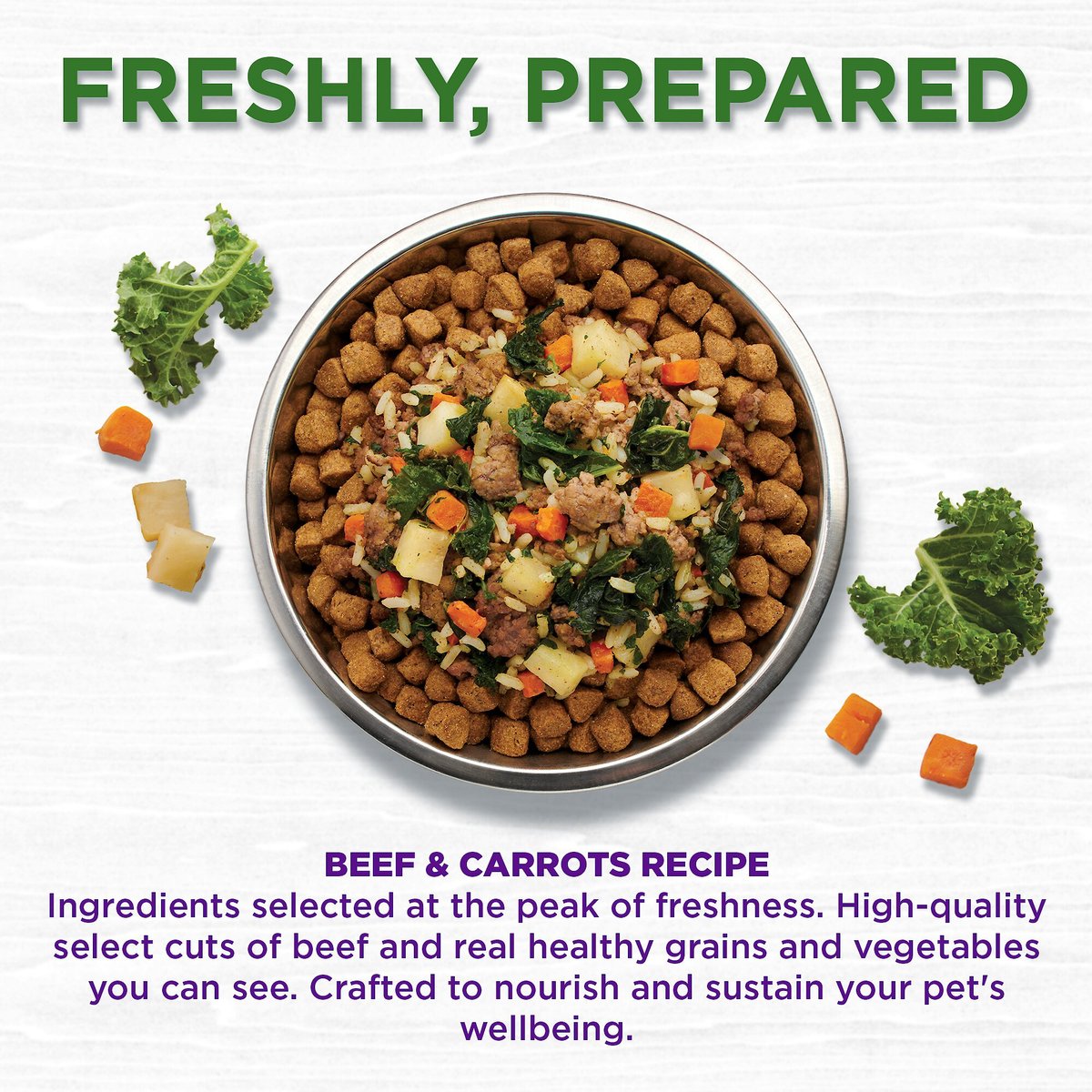 Wellness Bowl Boosters Freshly Frozen Fresh Beef and Carrots Dog Food