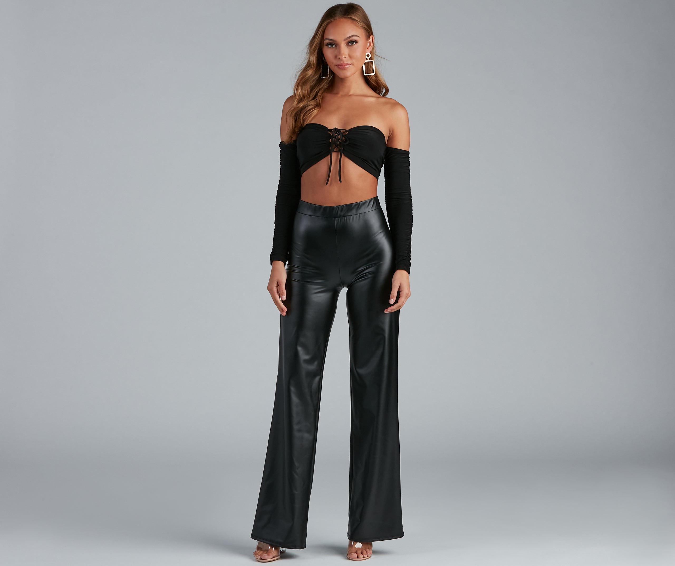 Trendsetting Moment Faux Leather Pants