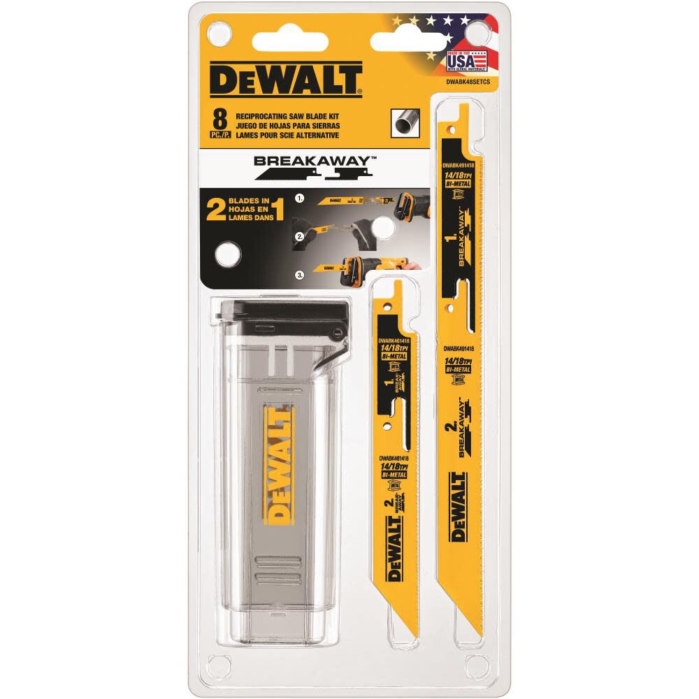 DEWALT BREAKAWAY Recip 8-Piece Set with Case DWABK48SETCS from DEWALT