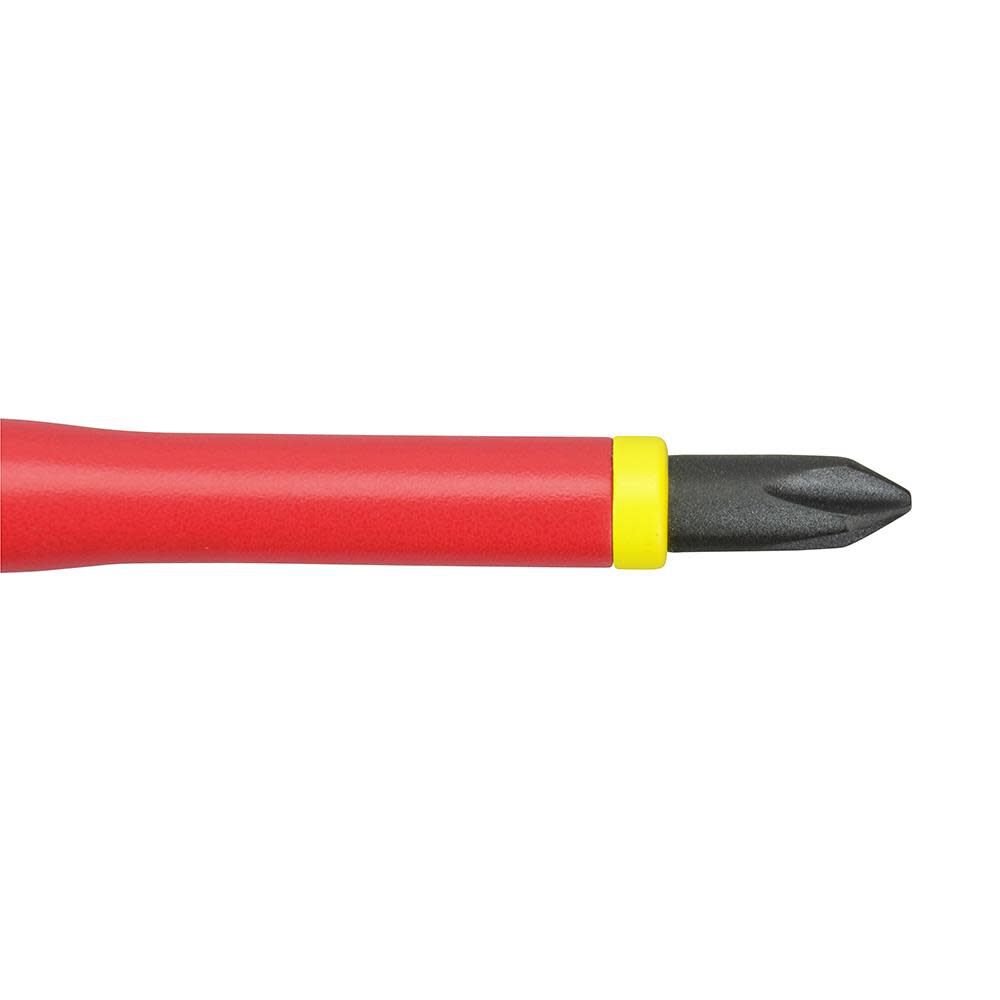 Milwaukee #2 Phillips - 4 in. 1000 V Insulated Screwdriver 48-22-2212 from Milwaukee