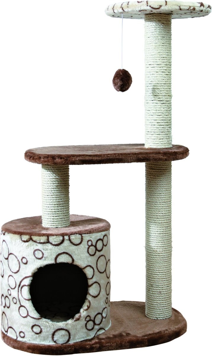 TRIXIE Casta 37.5-in Fleece Cat Tower