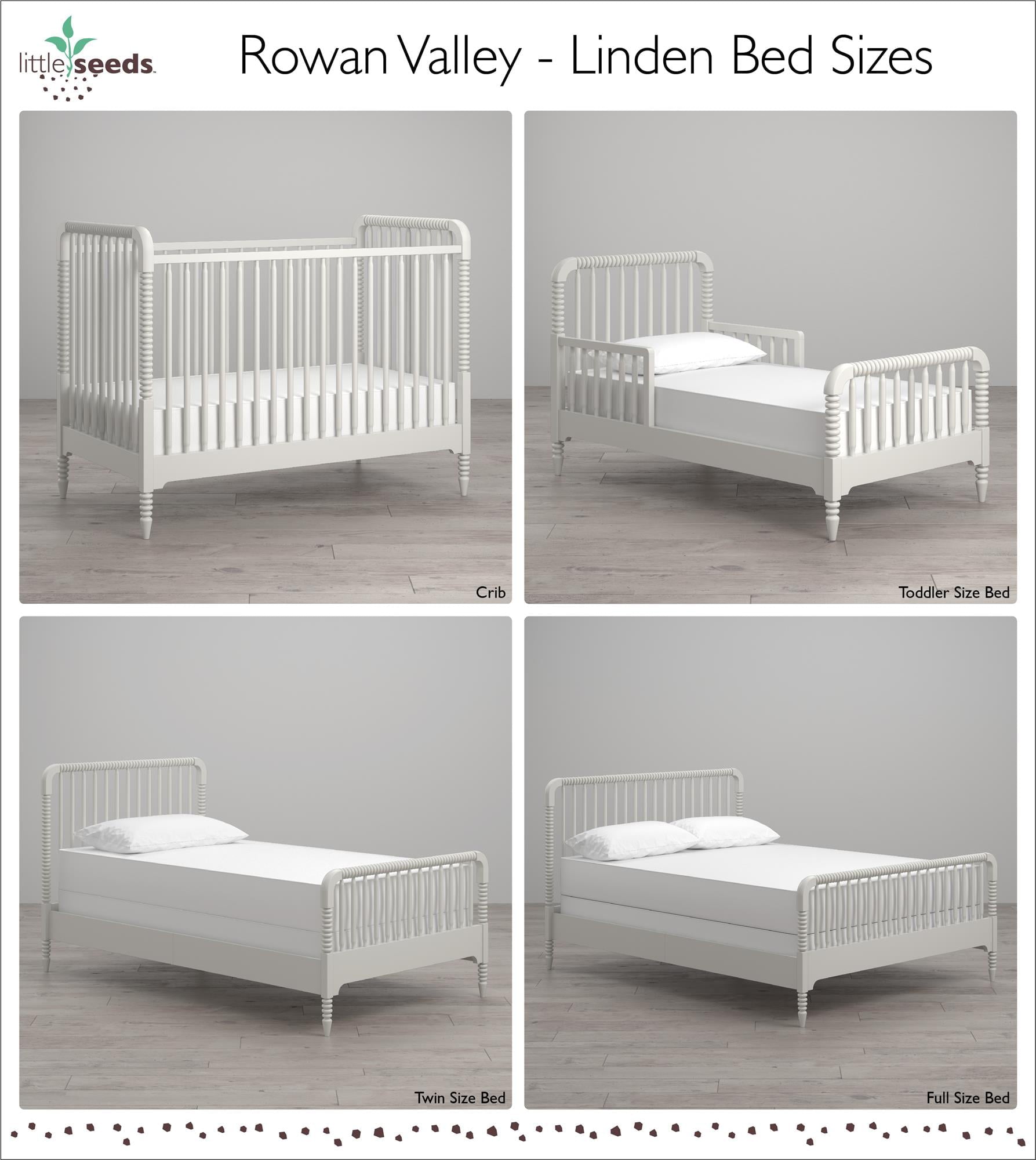 Little Seeds Rowan Valley Linden Full-Size Bed, White