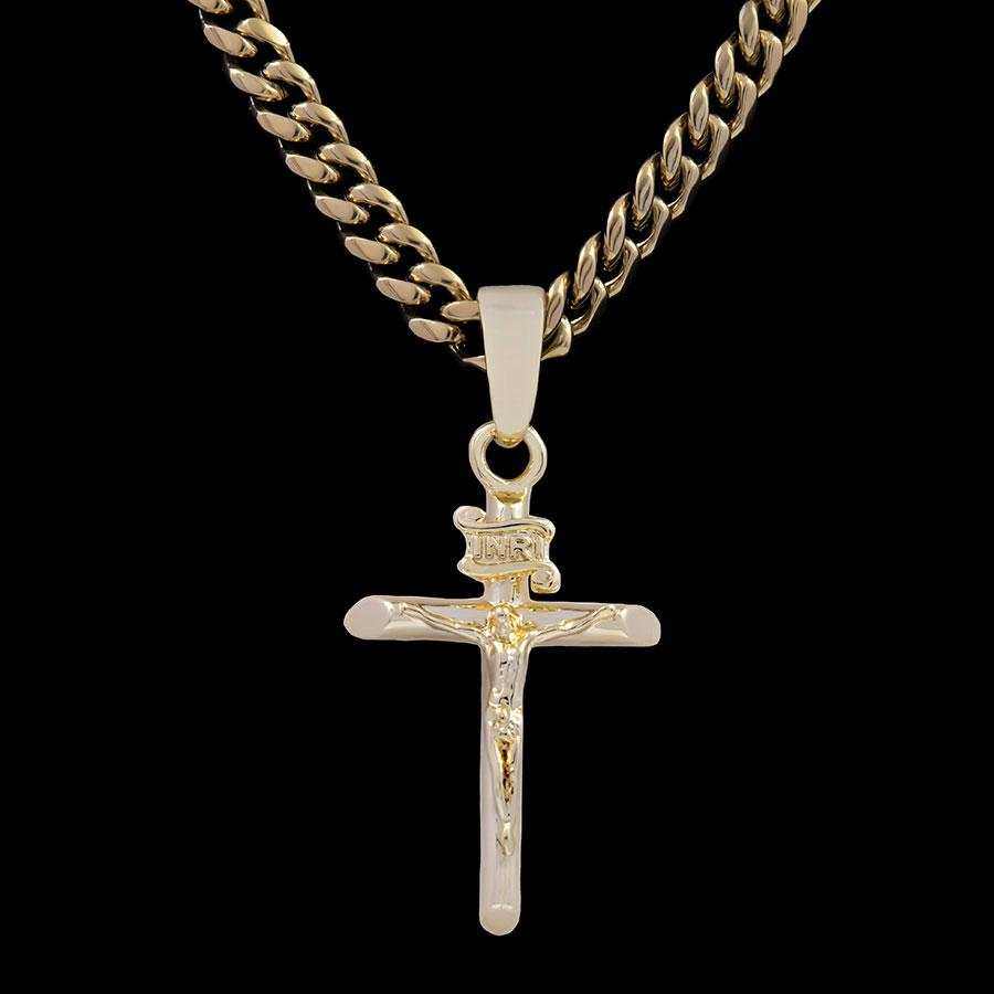 Crucifix in Yellow Gold