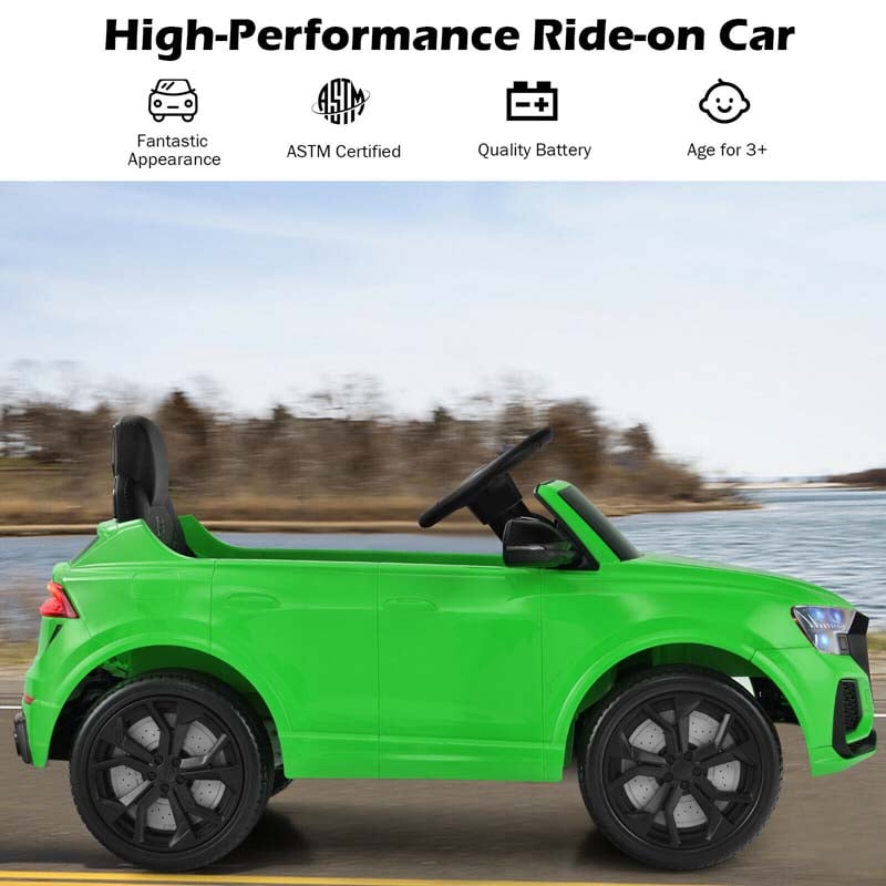 12V Licensed Audi Q8 Kids Ride On Car, Battery Powered 4 Wheeler Riding Toy Car with Remote Control