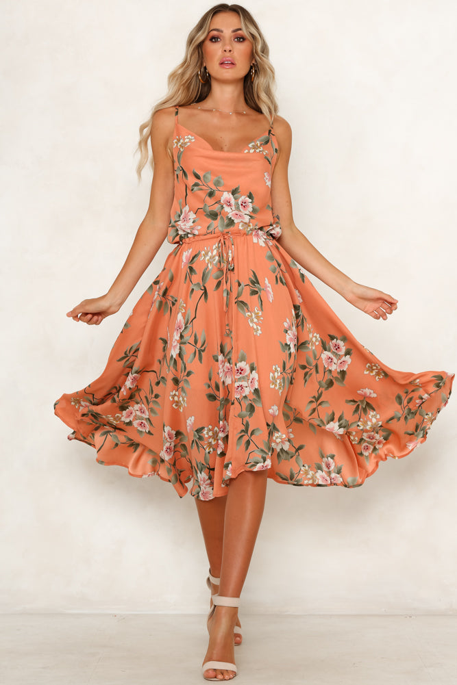 Grand Bahama Midi Dress Peach