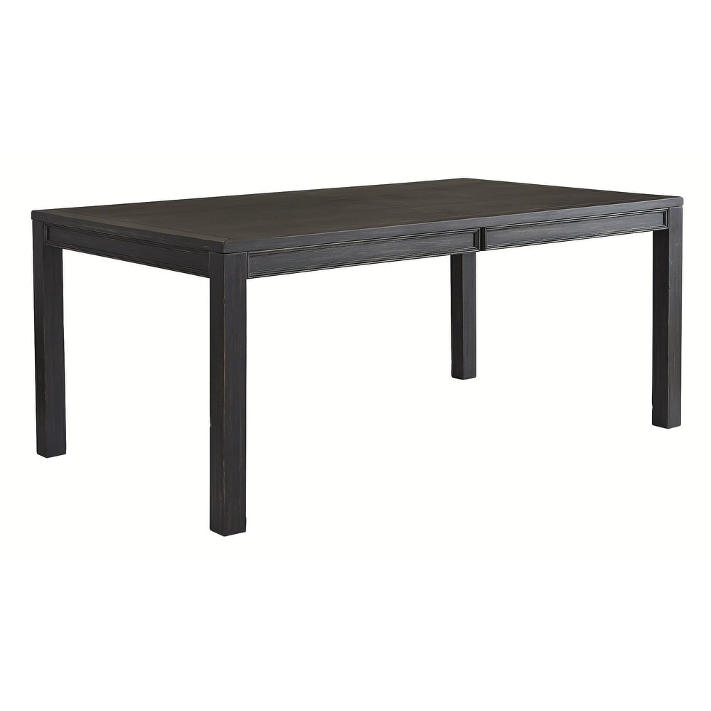 Jeanette Casual Rectangular Dining Room Table  Black   Standard