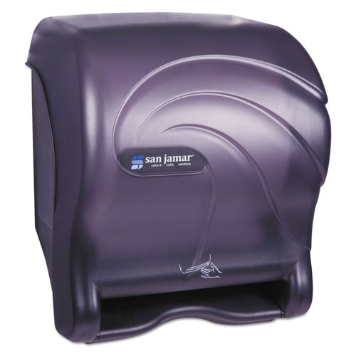 San Jamar Oceans Smart Essence Electronic Towel Dispenser |14.4hx11.8wx9.1d， Black， Plastic | SANT8490TBK