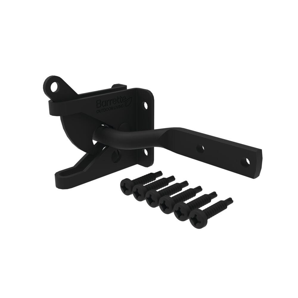 Barrette Outdoor Living 4.562 in. x 2.312 in. Steel Matte Black Gravity Latch 73028060