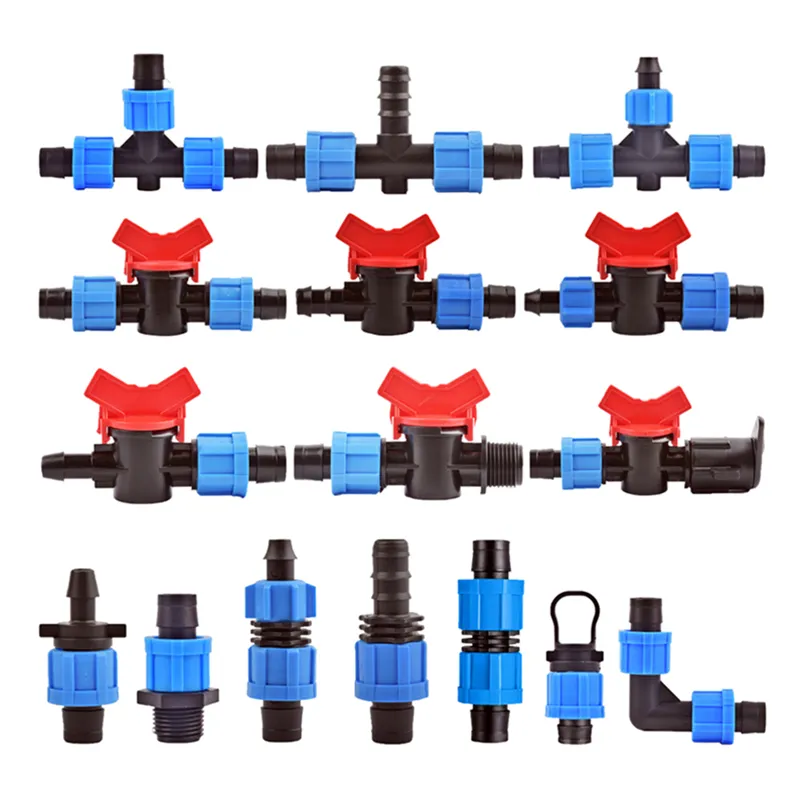 Dfshou Garden Supplies Drip Irrigation Pipe Lock Fittings