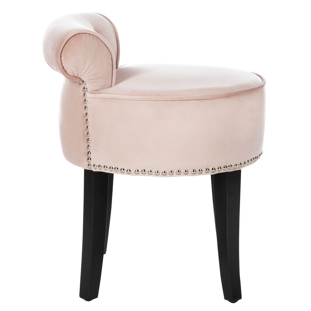 SAFAVIEH Georgia Blush Petite Vanity Stool   17.9\