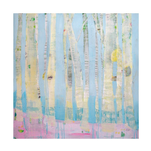 X 14 quot Kellie Day x27 winter Woods x27 Unframed Wall Canvas Trademark Fine Art