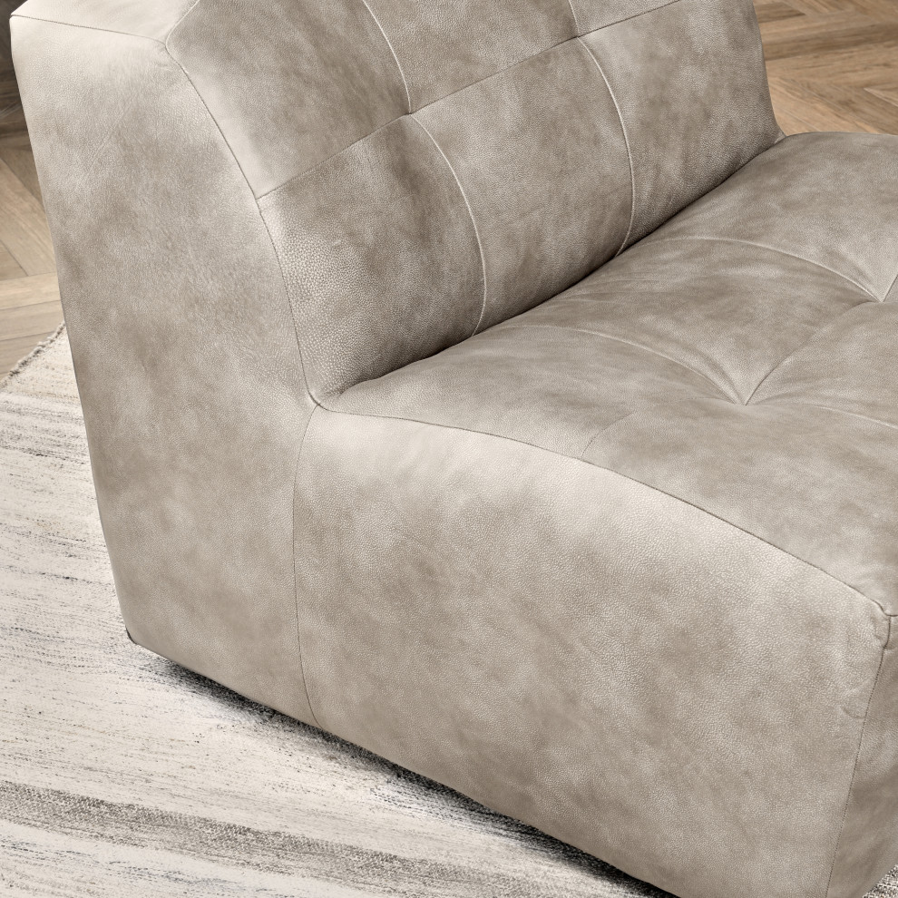 Gabriel Swivel Accent Chair Sand by Kosas Home   Contemporary   Armchairs And Accent Chairs   by Kosas  Houzz