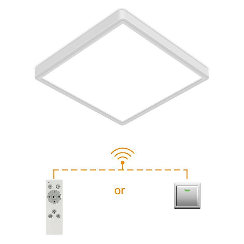 With remote control indoor LED light ultra-thin square ceiling is suitable for bedroom， living room， kitchen corridor