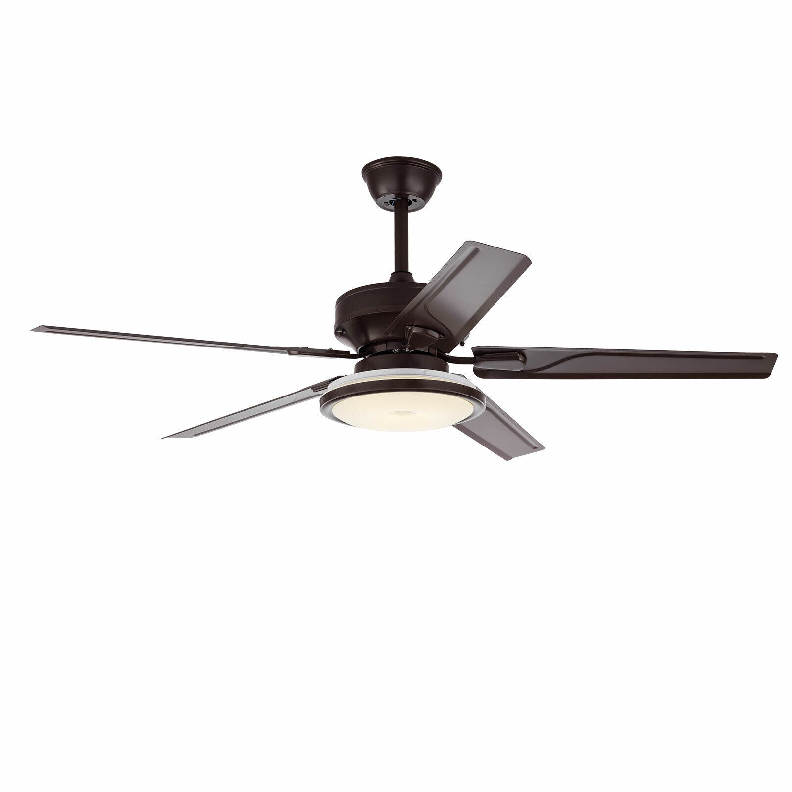 Miumaeov 48 Inch Ceiling Fan with Light Remote Control Dimmable Retro Ceiling Fan with Silent Motor 3-Speed 3 Color Changes Retractable Fan Blade for Living Room Bedroom Office