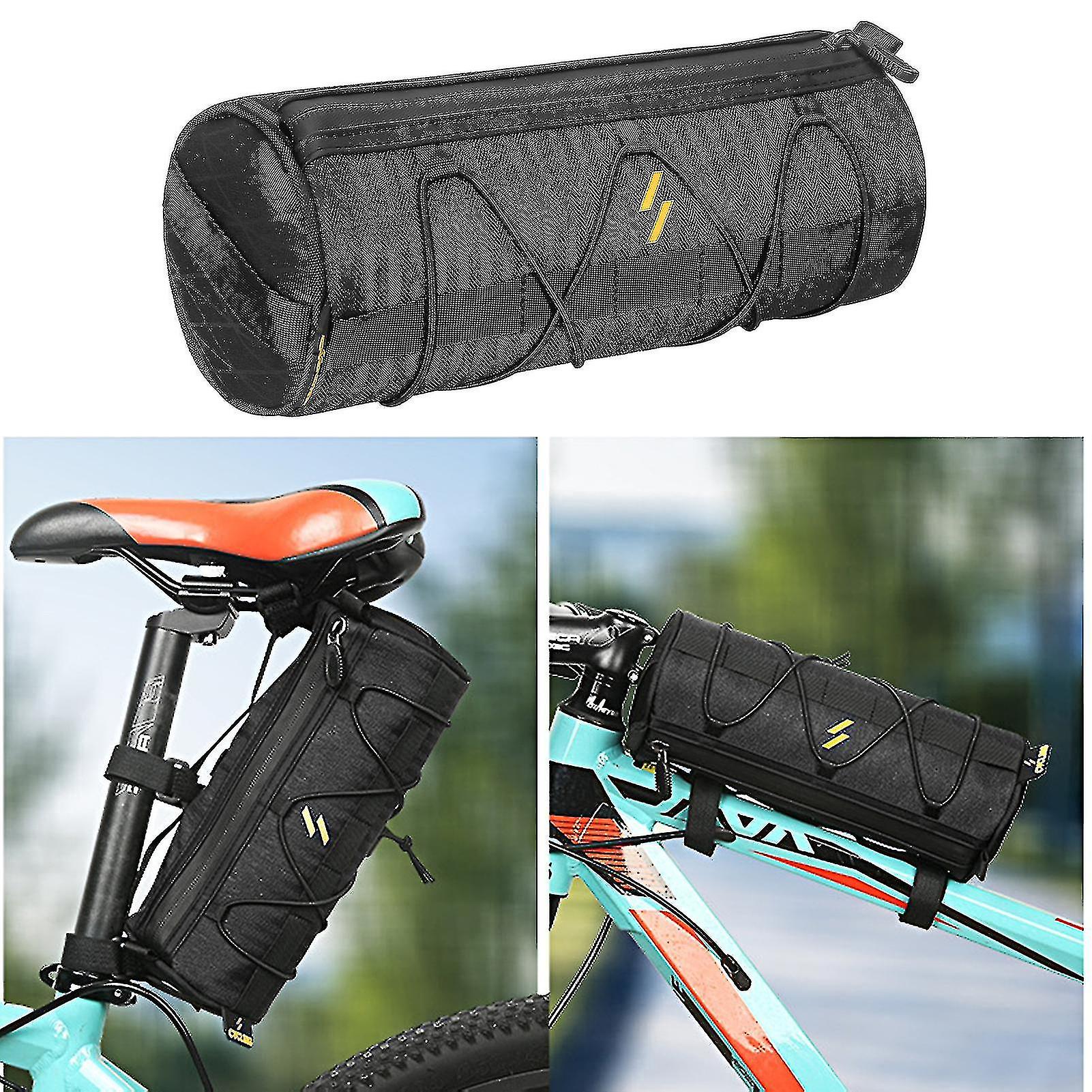 Bicycle Bag Large Capacity Portable Zipper Moistureproof Bicycle Front Beam Bag Cycling Equipment