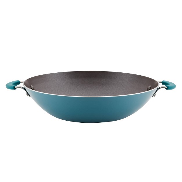 Aluminum Nonstick Wok Agave Blue