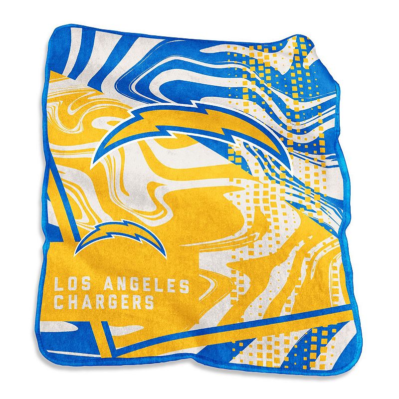 Los Angeles Chargers 50 x 60 Swirl Raschel Throw Blanket