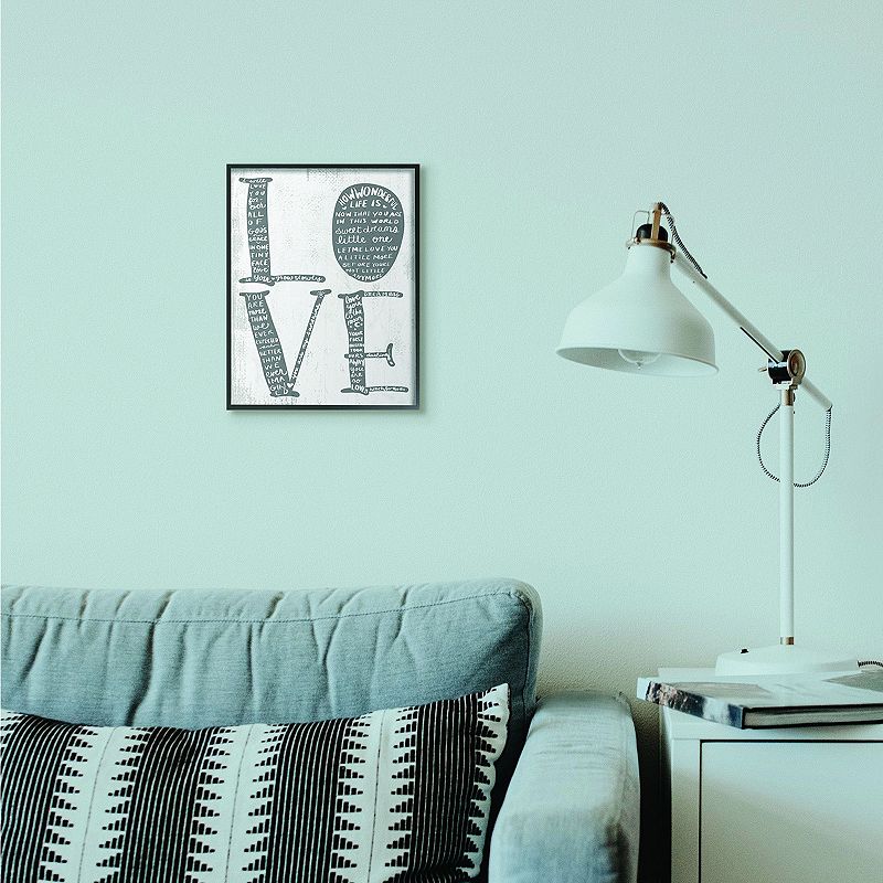 Stupell Home Decor Love Kids Framed Wall Art