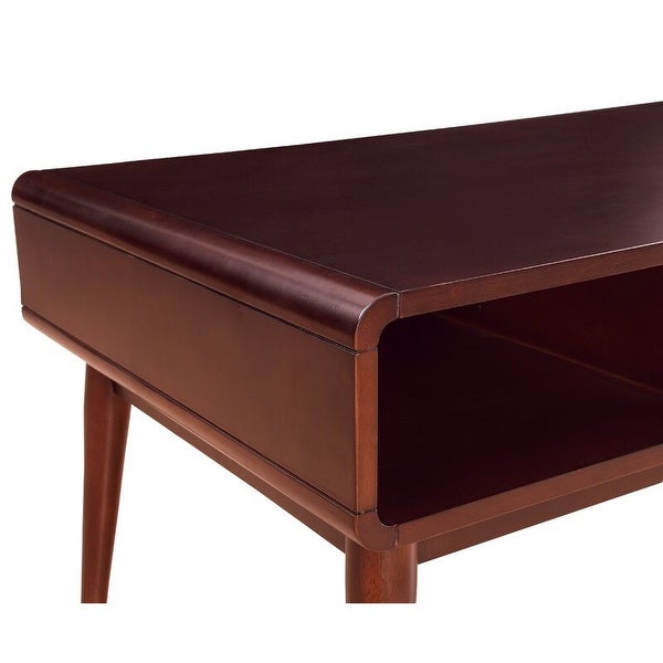 Christa Coffee Table in Espresso and White