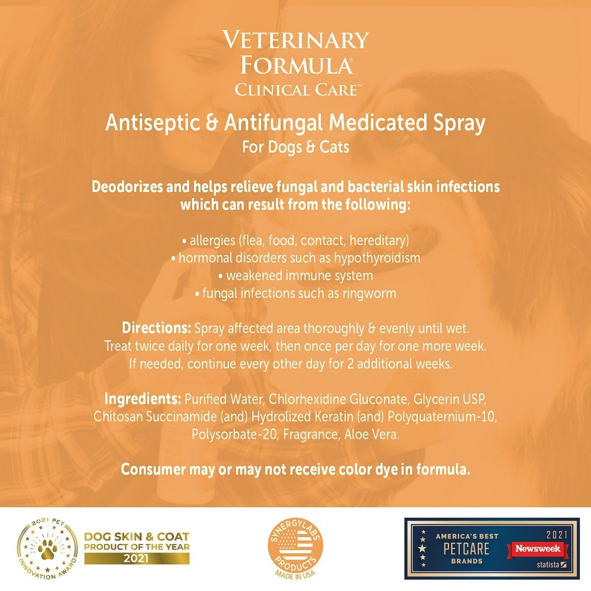 Veterinary Formula Clinical Care Antiseptic and Antifungal Spray