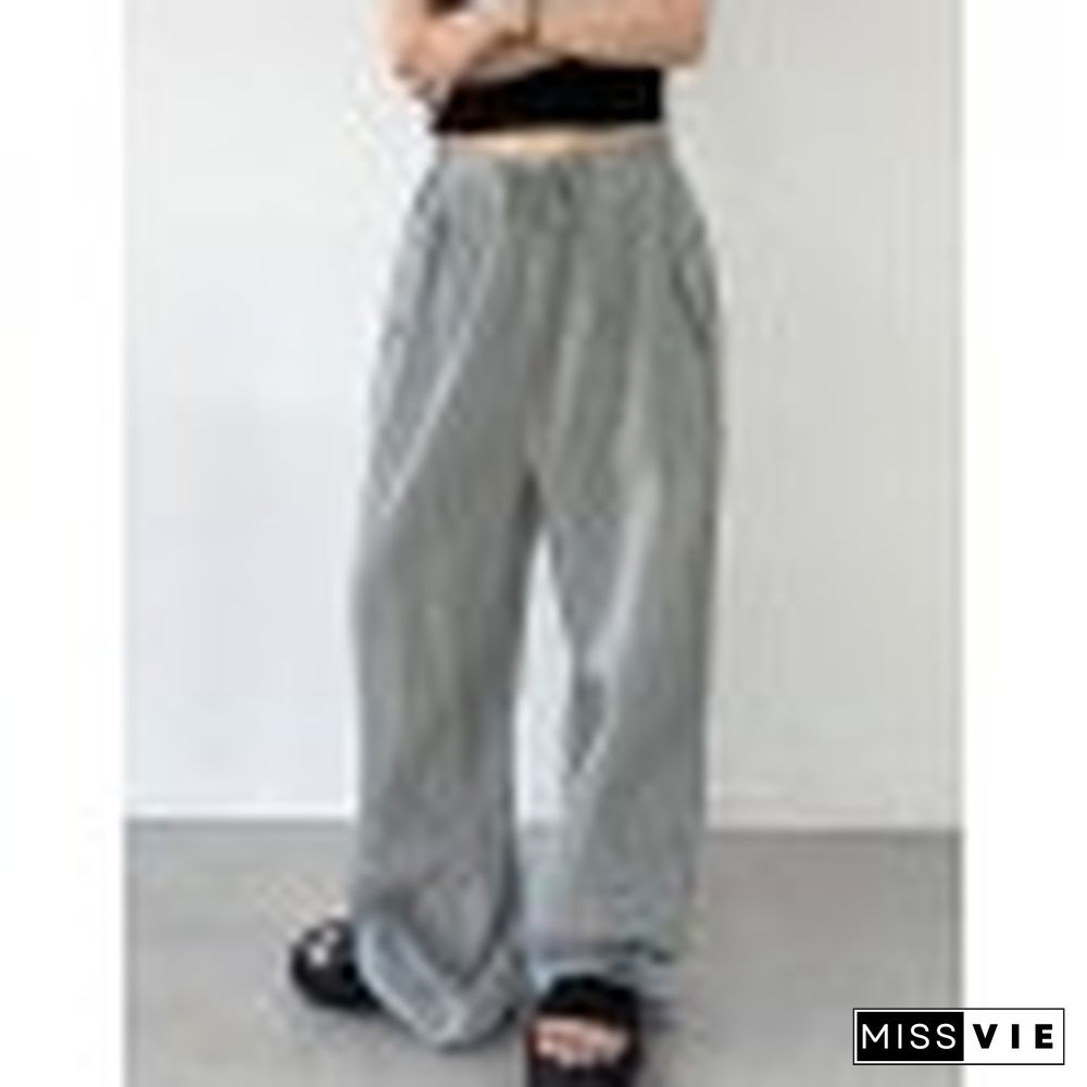 Wide Leg Tie Strap Parachute Cargo Pants