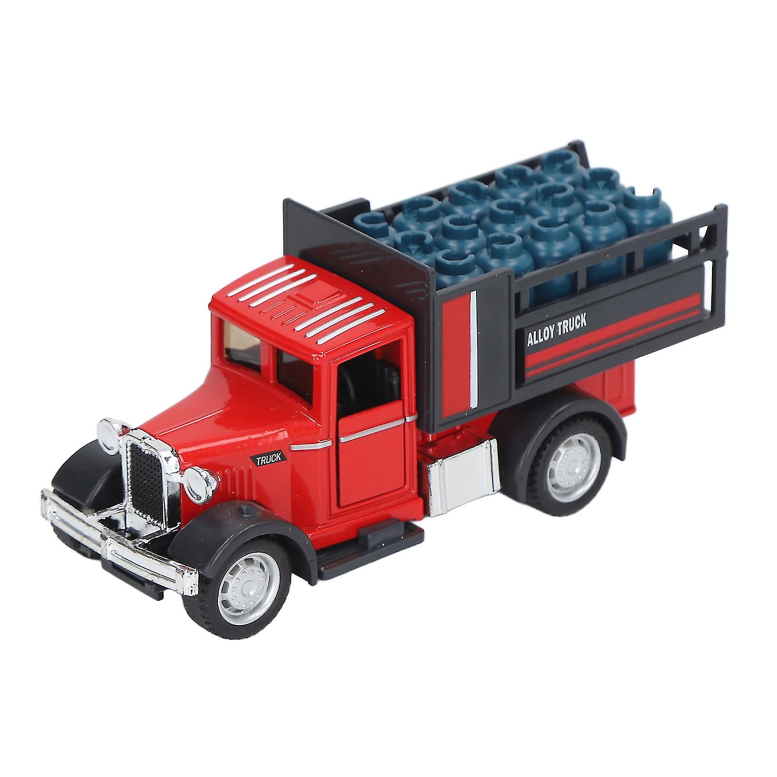 Truck Toy 1:32 Scale Retro Alloy American Transport Truck Model for Children Model Lovers Gift Gas