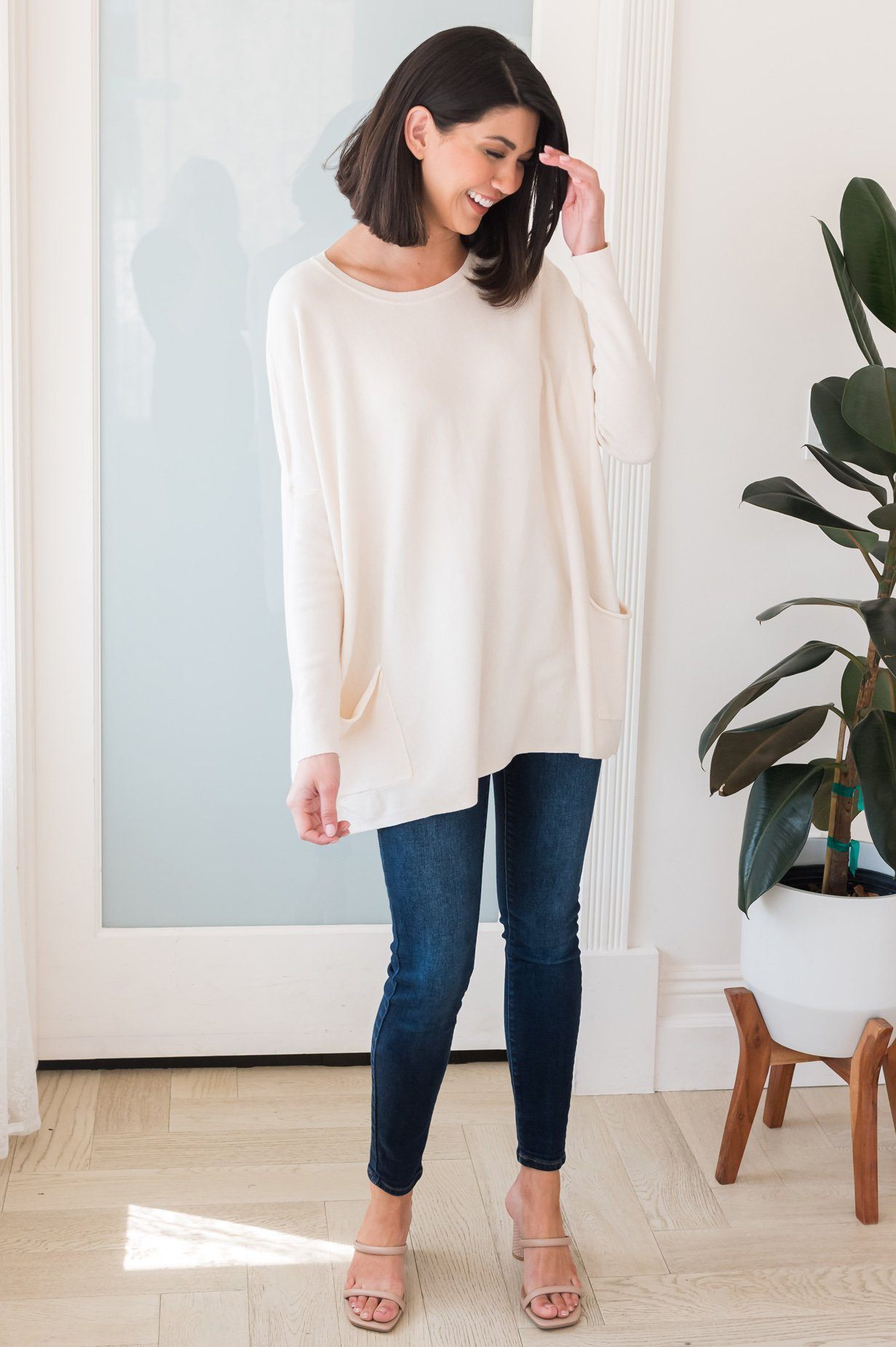 Casual Chic Modest Oversize Sweater