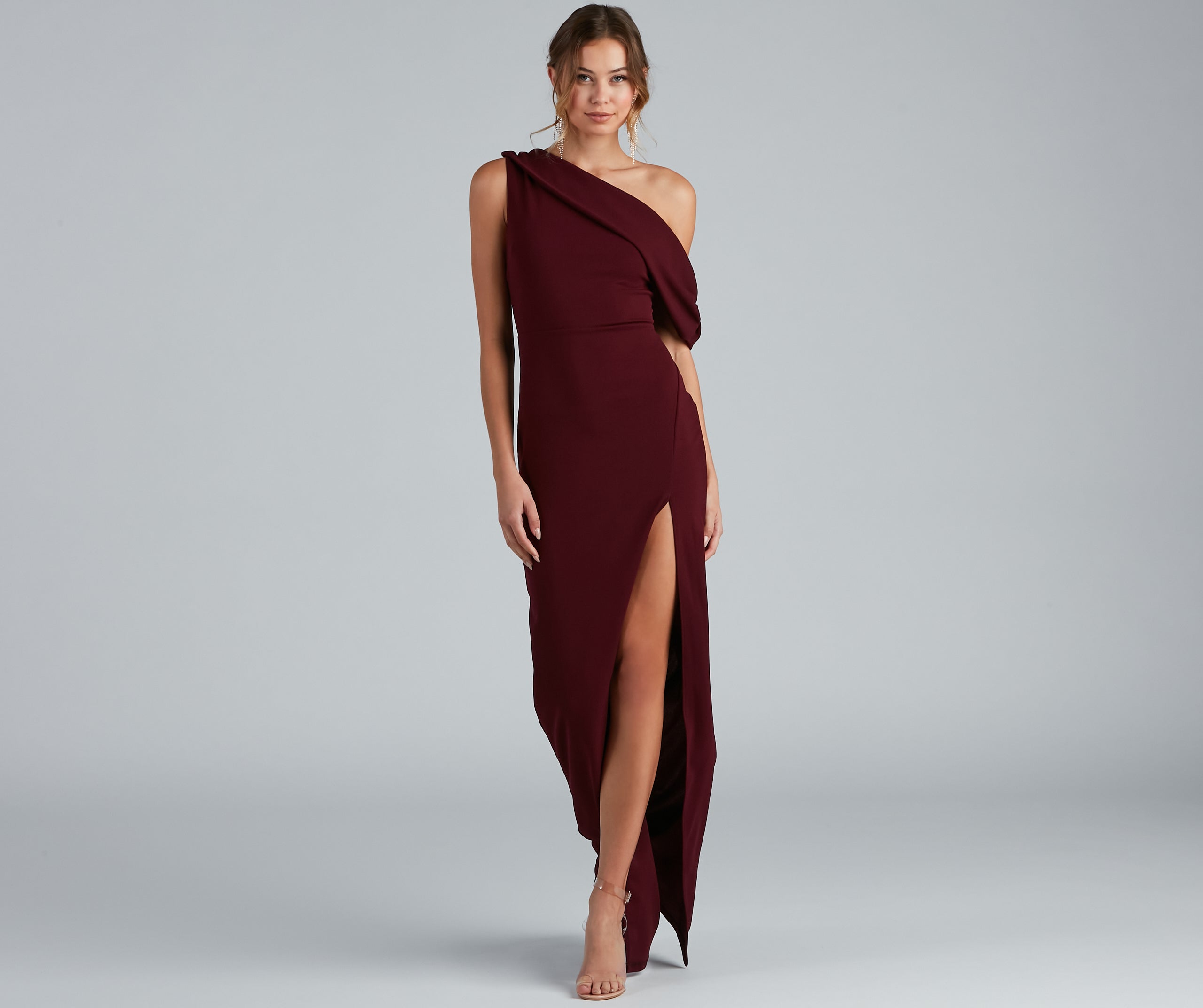 Octavia Formal A-Line Crepe Dress