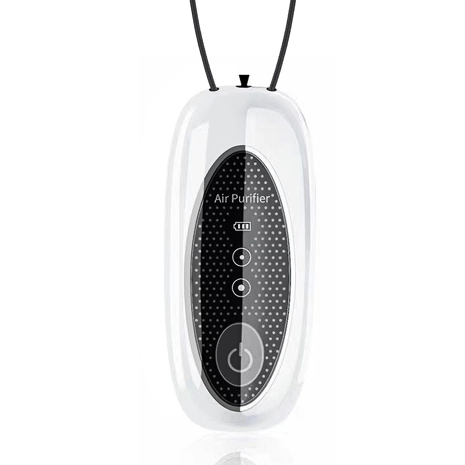 Portable Home Air Purifier With Lanyard 2-speed Control Wearable Air Cleaner Remove Formaldehyde Smoke Pm2.5 Odor Pet Hair Rechargable Quiet Air Fresh