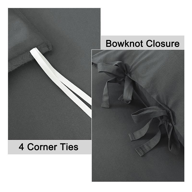 Duvet Cover 3 Piece Bow Tie Bedding Set Quilt Cover Set with Pillowcases Queen