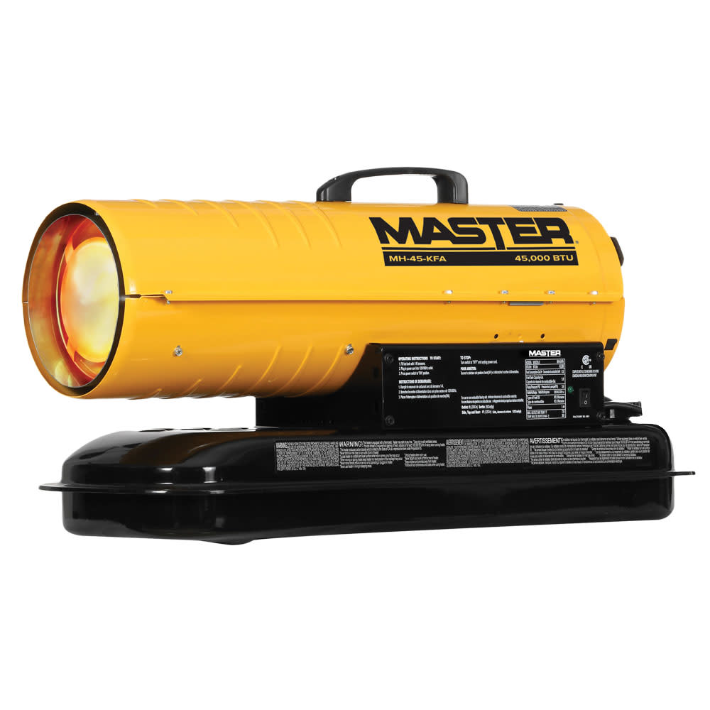 MASTER 45，000 BTU Kerosene/Diesel Forced Air Torpedo Heater