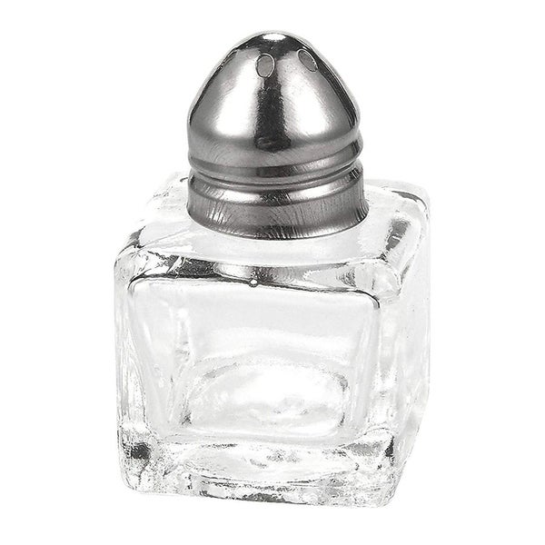 24x Mini Salt and Pepper Shakers Set， Glass Kitchenware， Transparent， 0.5 Oz